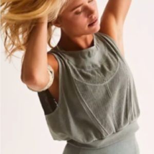 FREE PEOPLE Running Through My Mind Tank in Hazy Forest Size-Small NWOT